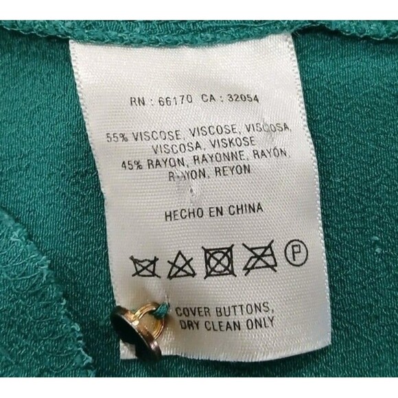 Maeve Anthropology Green Drop Waist Dress Ruffles Quilted Pleated Buttons Size S - Picture 8 of 8